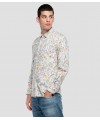 Chemise homme en lin et coton imprimé fleuri de la marque Replay. M4049 .000.73552 FIESTA CONCEPT STORE