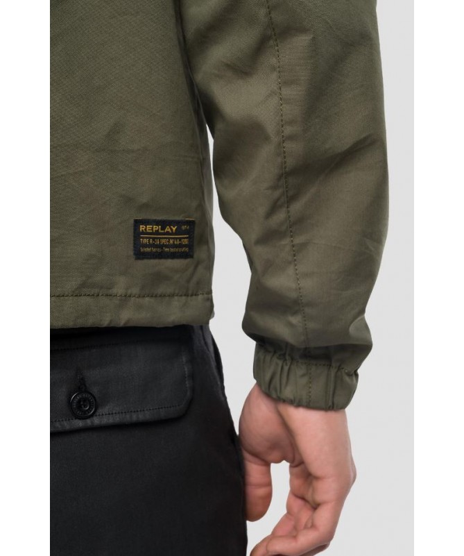 Blouson homme Replay en tissu de coton mélangé oxford et nylon uni. M8241 .000.84310 FIESTA CONCEPT STORE
