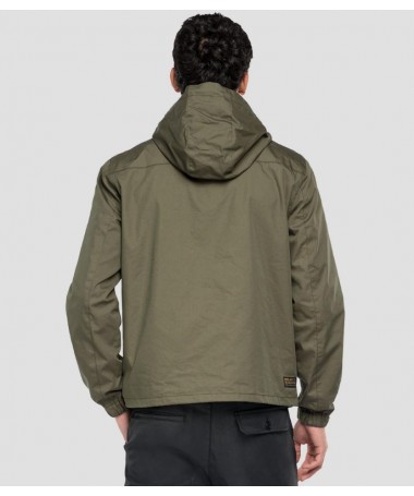 Blouson homme Replay en tissu de coton mélangé oxford et nylon uni. M8241 .000.84310 FIESTA CONCEPT STORE