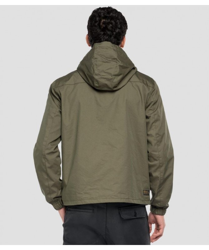 Blouson homme Replay en tissu de coton mélangé oxford et nylon uni. M8241 .000.84310 FIESTA CONCEPT STORE