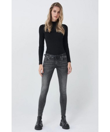JEAN PUSH UP JAMBE SKINNY COULEUR NOIR 125266 FIESTA CONCEPT STORE