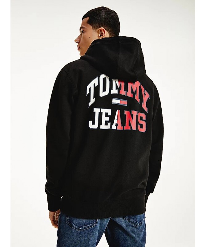 Sweat zippé à capuche Tommy Hilfiger pour homme en coton bio. DM0DM12374 FIESTA CONCEPT STORE