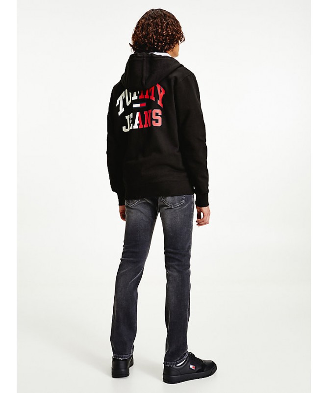 Sweat zippé à capuche Tommy Hilfiger pour homme en coton bio. DM0DM12374 FIESTA CONCEPT STORE