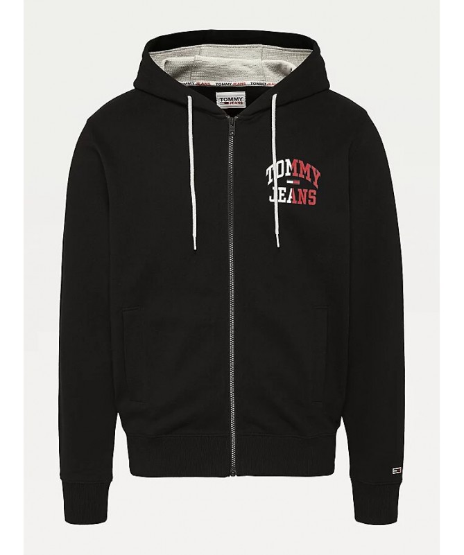 Sweat zippé à capuche Tommy Hilfiger pour homme en coton bio. DM0DM12374 FIESTA CONCEPT STORE