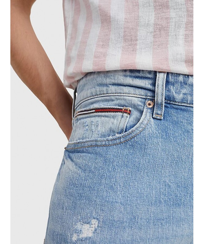 Jean slim pour homme Tommy jeans en coton mélangé extensible aspect usé aux genoux. DM0DM13215 FIESTA CONCEPT STORE