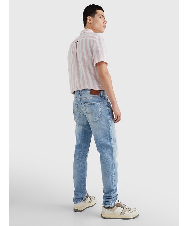 Jean slim pour homme Tommy jeans en coton mélangé extensible aspect usé aux genoux. DM0DM13215 FIESTA CONCEPT STORE