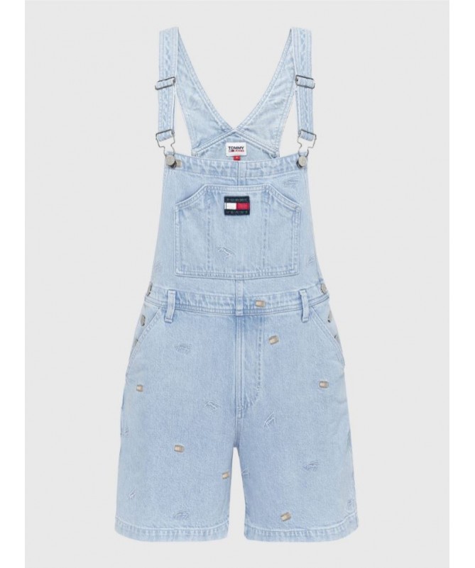 Salopette-short Tommy Hilfiger pour femme en pur coton. Elégante, confort et moderne.  DW0DW12425 FIESTA CONCEPT STORE