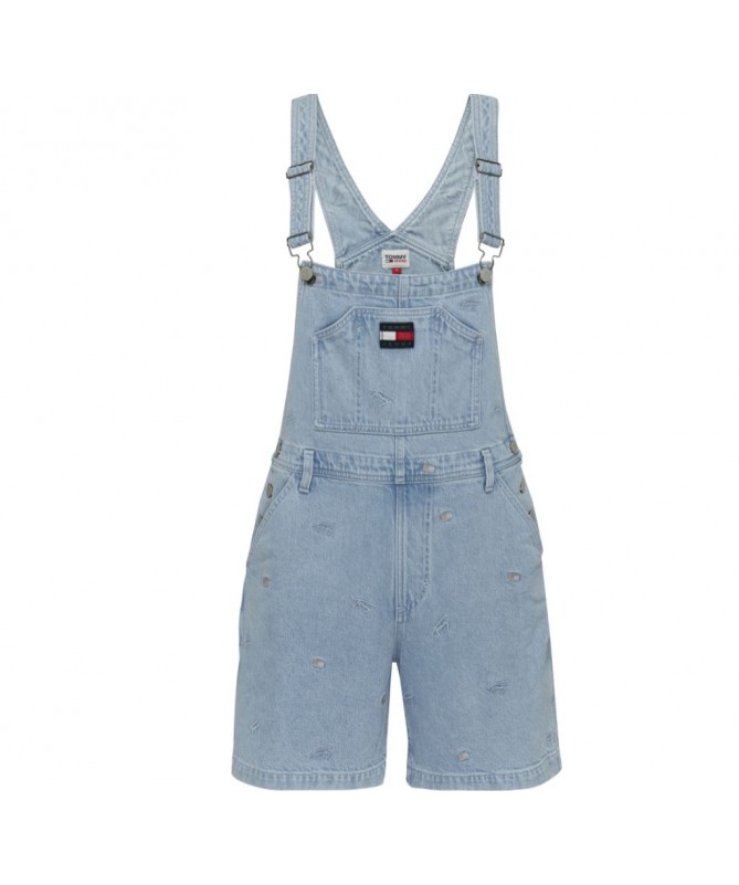 Salopette-short Tommy Hilfiger pour femme en pur coton. Elégante, confort et moderne.  DW0DW12425 FIESTA CONCEPT STORE