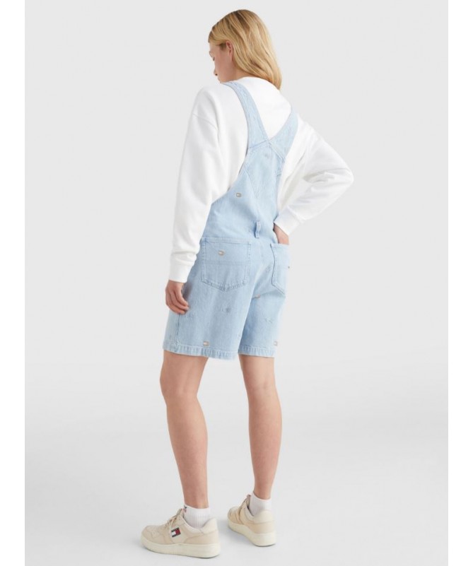 Salopette-short Tommy Hilfiger pour femme en pur coton. Elégante, confort et moderne.  DW0DW12425 FIESTA CONCEPT STORE