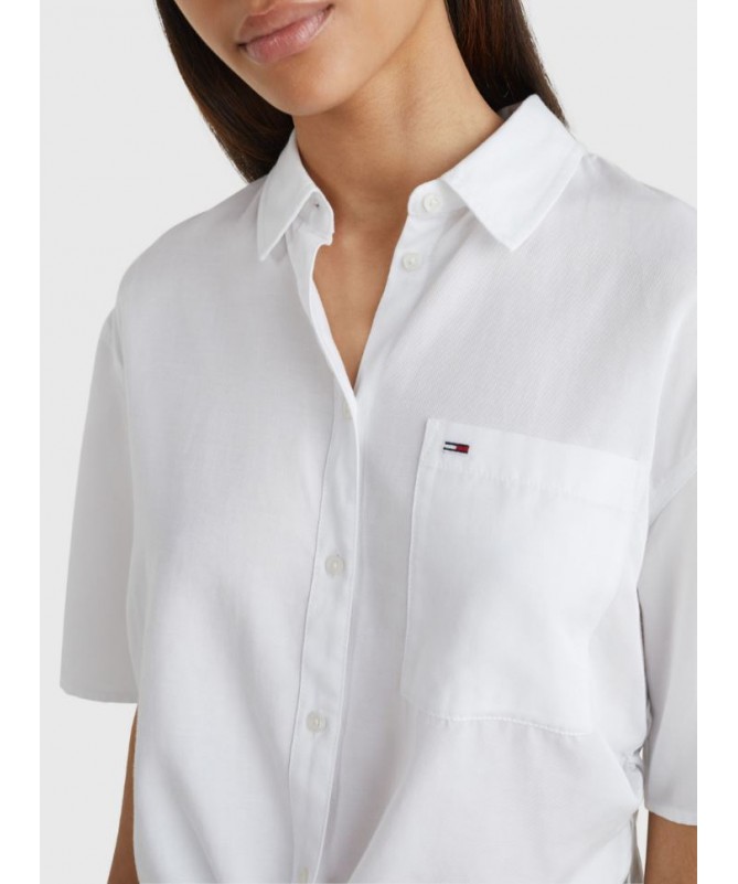 CHEMISE À NOUER ÉLÉGANTE ET CONFORT POUR FEMME TOMMY HILFIGER DW0DW12900