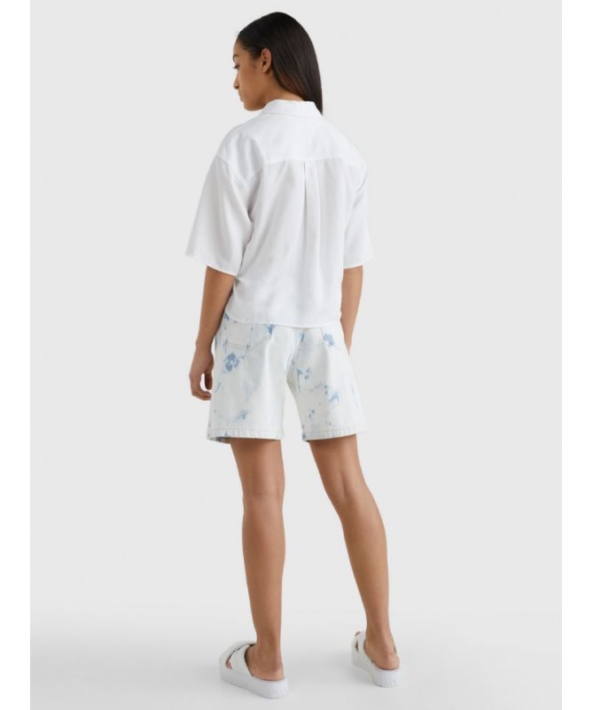 CHEMISE À NOUER ÉLÉGANTE ET CONFORT POUR FEMME TOMMY HILFIGER DW0DW12900