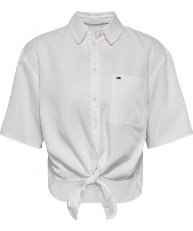CHEMISE À NOUER ÉLÉGANTE ET CONFORT POUR FEMME TOMMY HILFIGER DW0DW12900