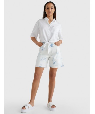 CHEMISE À NOUER ÉLÉGANTE ET CONFORT POUR FEMME TOMMY HILFIGER DW0DW12900