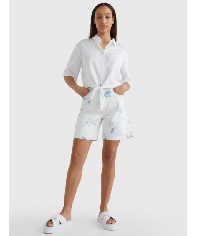 CHEMISE À NOUER ÉLÉGANTE ET CONFORT POUR FEMME TOMMY HILFIGER DW0DW12900