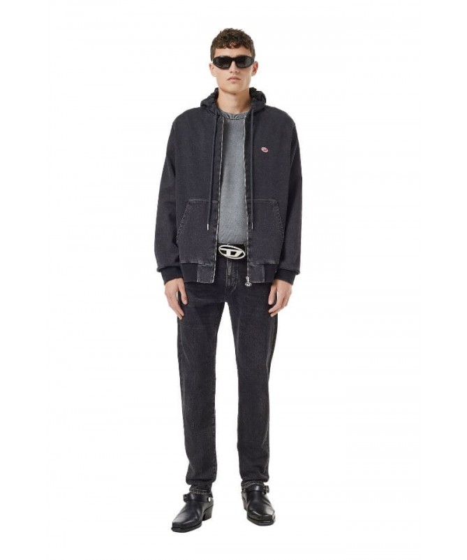 Jean taille slim Diesel pour homme stretch de couleur noir / gris foncé. 2019 D-STRUKT 09B83. FIESTA CONCEPT STORE