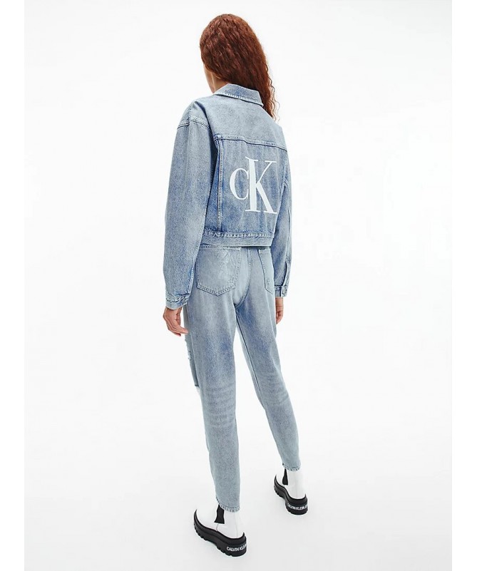 veste en jean calvin klein pour femme. J20J217815. FIESTA