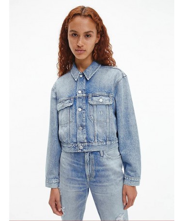 veste en jean calvin klein pour femme. J20J217815. FIESTA