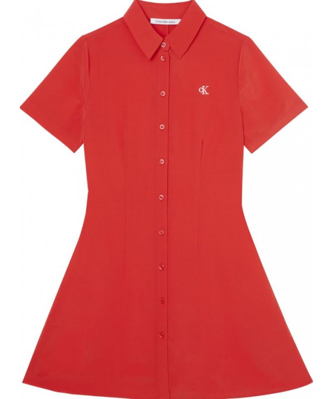 Robe-chemise à Manches Courtes En Tissu Recyclé. J20J21834. FIESTA