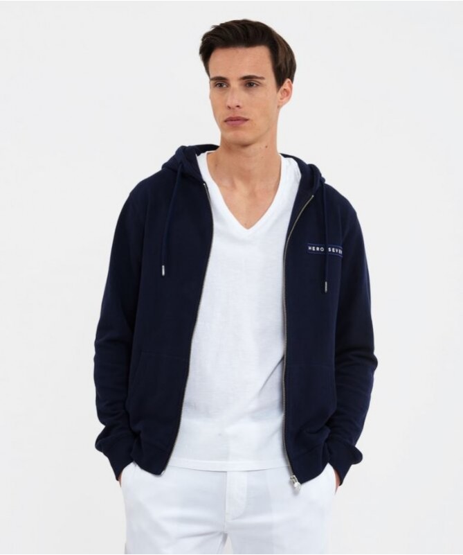 Sweat shirt à capuche Her Seven pour homme fermeture zippé. ROCKY ZIP FIESTA CONCEPT STORE Sweat shirt à capuche Her Seven pour homme fermeture zippé. ROCKY ZIP FIESTA CONCEPT STORE