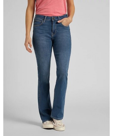 Jean pour femme de modèle bootcut skinny signé Lee®, basé sur le Breese taille haute. L31TQDTO FIESTA CONCEPT STORE