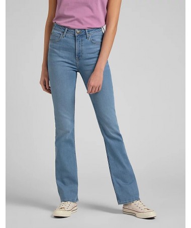 Jean femme modèle bootcut skinny signé Lee®, basé sur le Breese taille haute. L31TQDUG FIESTA CONCEPT STORE