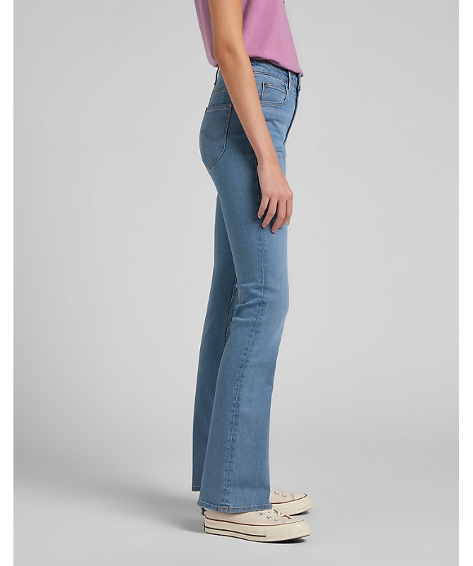 Jean femme modèle bootcut skinny signé Lee®, basé sur le Breese taille haute. L31TQDUG FIESTA CONCEPT STORE