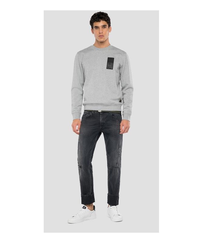 Sweat-shirt ras-du-cou homme en pur coton Replay. Style streetwear décontracté. M6059 .000.22890P FIESTA CONCEPT STORE