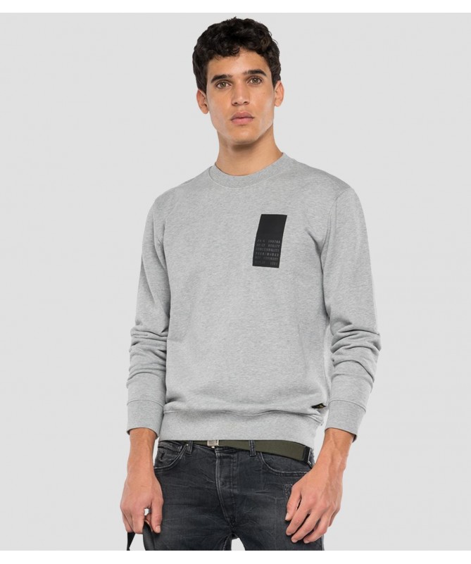 Sweat-shirt ras-du-cou homme en pur coton Replay. Style streetwear décontracté. M6059 .000.22890P FIESTA CONCEPT STORE