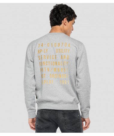 Sweat-shirt ras-du-cou homme en pur coton Replay. Style streetwear décontracté. M6059 .000.22890P FIESTA CONCEPT STORE