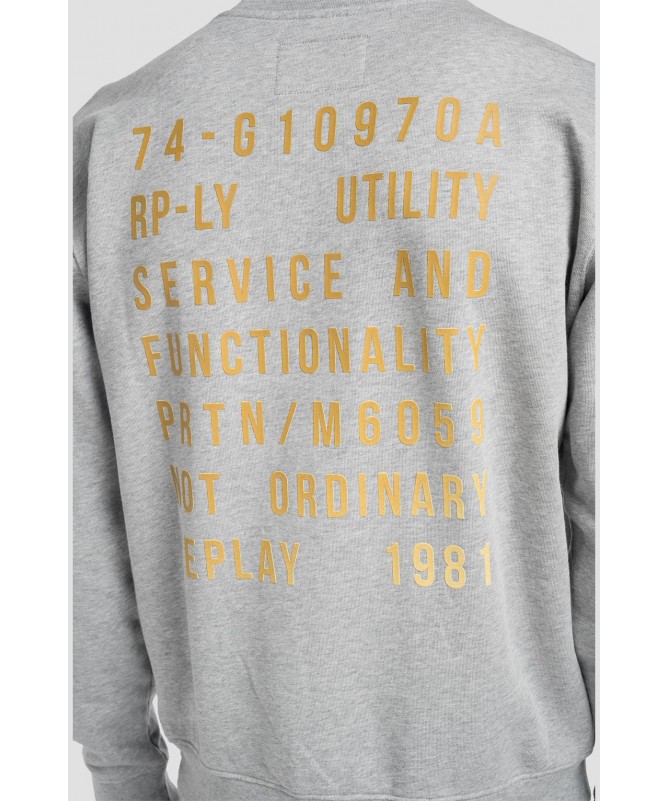 Sweat-shirt ras-du-cou homme en pur coton Replay. Style streetwear décontracté. M6059 .000.22890P FIESTA CONCEPT STORE