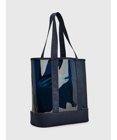 Sac de plage transparent Tommy Hilfiger en polyester recyclé mélangé. AW0AW11638 FIESTA CONCEPT STORE