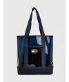 Sac de plage transparent Tommy Hilfiger en polyester recyclé mélangé. AW0AW11638 FIESTA CONCEPT STORE