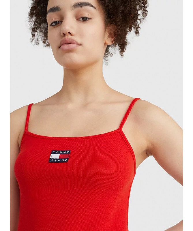 ROBE MIDI MOULANTE À BADGE ET BRETELLES AJUSTABLES. DW0DW12886 FIESTA CONCEPT STORE
