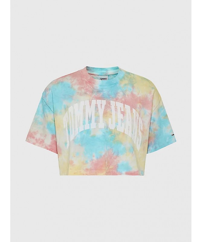 Tee shirt motif tye and dye pour femme Tommy Hilfiger. DW0DW12931 FIESTA CONCEPT STORE