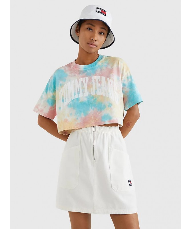 Tee shirt motif tye and dye pour femme Tommy Hilfiger. DW0DW12931 FIESTA CONCEPT STORE