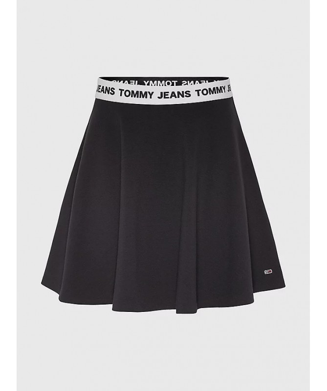 Jupe courte élégante Tommy Hilfiger motif logo sur la ceinture. DW0DW12968 FIESTA CONCEPT STORE