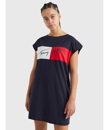 Robe débardeur à logo en coton bio Tommy Hilfiger pour femme. UW0UW03704 FIESTA CONCEPT STORE