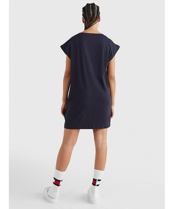 Robe débardeur à logo en coton bio Tommy Hilfiger pour femme. UW0UW03704 FIESTA CONCEPT STORE