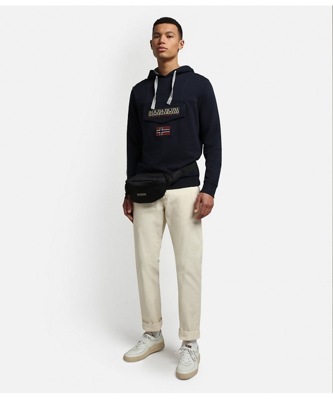 SWEAT A CAPUCHES A POCHE A RABAT SUR LE DEVANT POUR HOMME NAPAPIJRI. FIESTA CONCEPT STORE