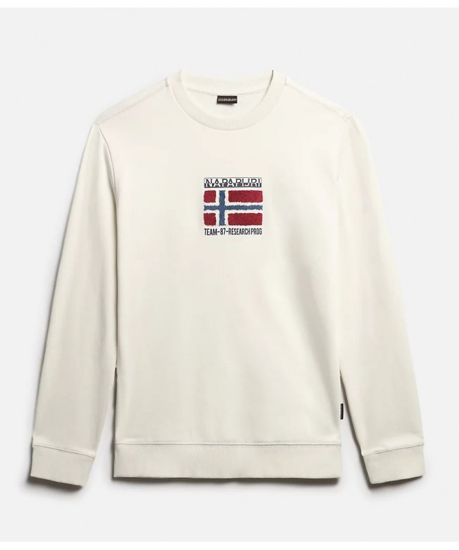 SWEAT SHIRT MANCHES LONGUES A COL ROND EN COTON BIO. B-VERRES C FIESTA CONCEPT STORE