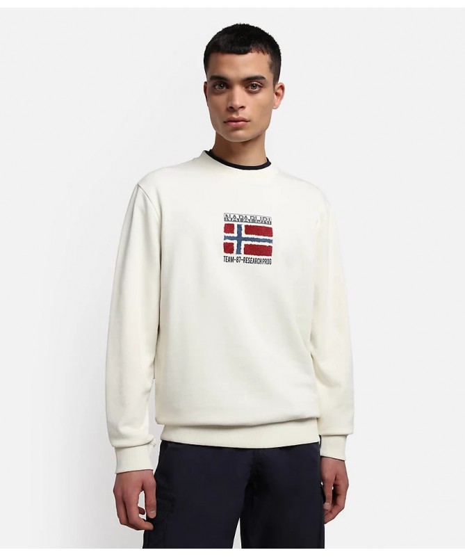 SWEAT SHIRT MANCHES LONGUES A COL ROND EN COTON BIO. B-VERRES C FIESTA CONCEPT STORE