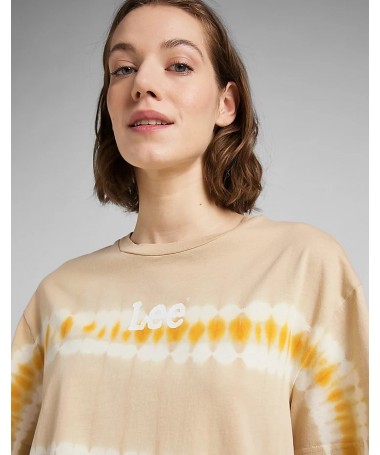 T shirt Lee col rond décontracté pour femme effet tie-dye. L43PEHUQ FIESTA CONCEPT STORE