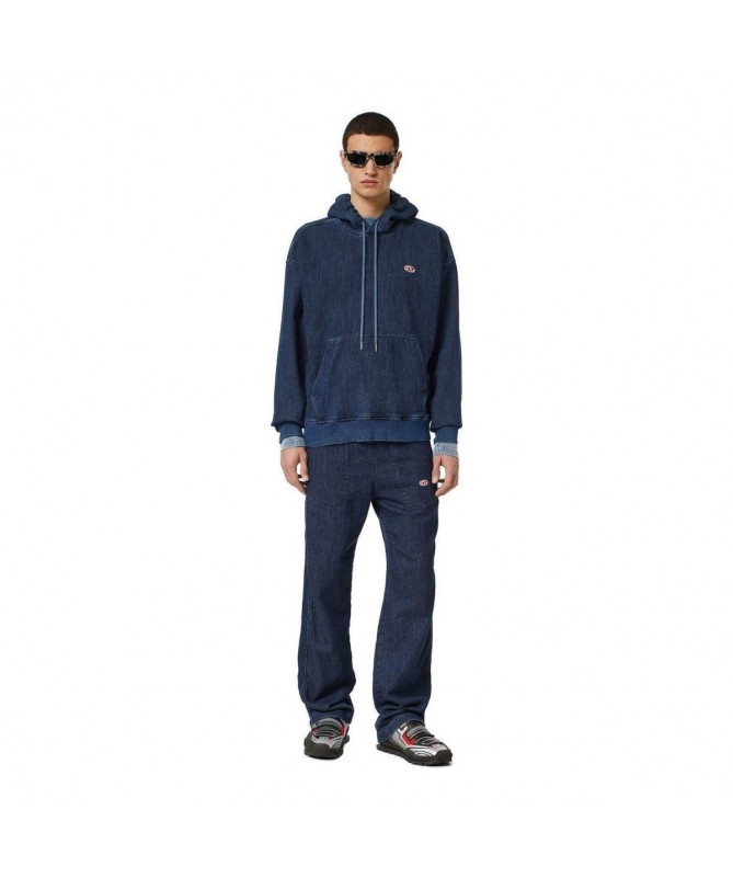 Sweat-shirt à capuche ample de la marque Diesel  arborant un délavage coloré. D-UM-RIB-NE FIESTA CONCEPT STORE