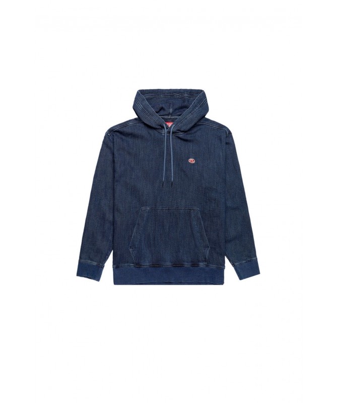 Sweat-shirt à capuche ample de la marque Diesel  arborant un délavage coloré. D-UM-RIB-NE FIESTA CONCEPT STORE