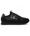 Chaussure mixte sneakers Calvin Klein de couleur noir en daim et simili cuir. YM0YM00040 FIESTA CONCEPT STORE