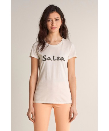 T-SHIRT SALSA BRANDING AVEC VERROTERIES