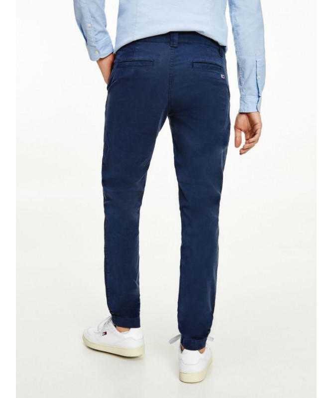 chino en coton bio extensible coupe slim DM0DM09595 fiesta