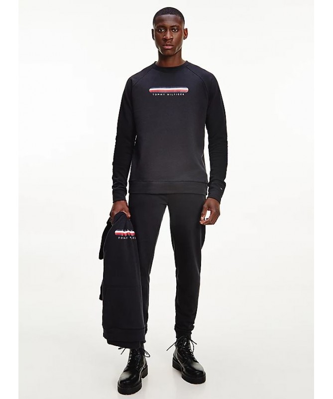 SWEAT-SHIRT LOUNGE À LOGO RAYÉ