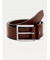 Ceinture Tommy Hilfiger noir et marron pour homme. AM0AM06344