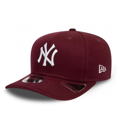 CASQUETTE NY YANKEES MAROON STRETCH SNAP 9FiFTY